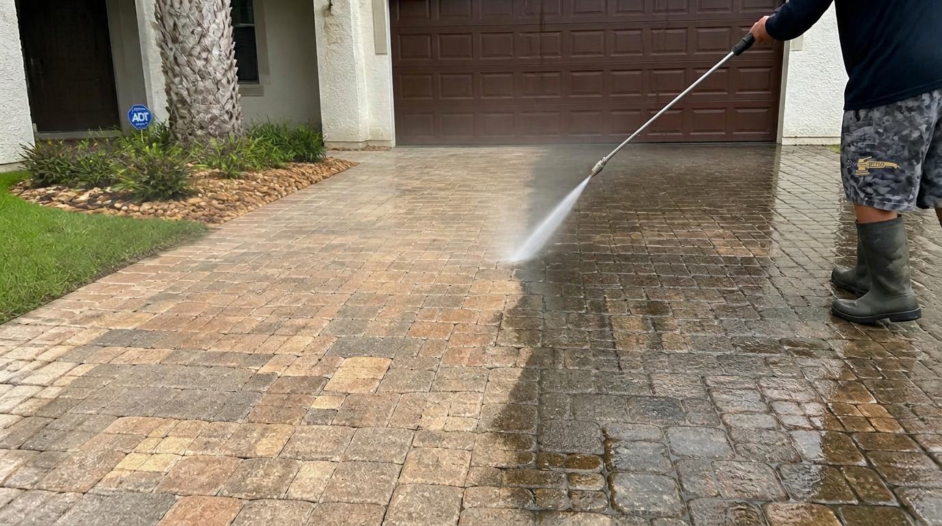 Pressure Washing in Palm Beach County by Leo, the Palm Beach Detailer